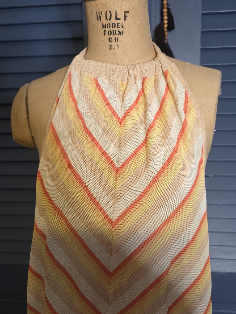 Haute Hippie Striped Halter Backless Knit Romper Size Small - Picture 8 of 8